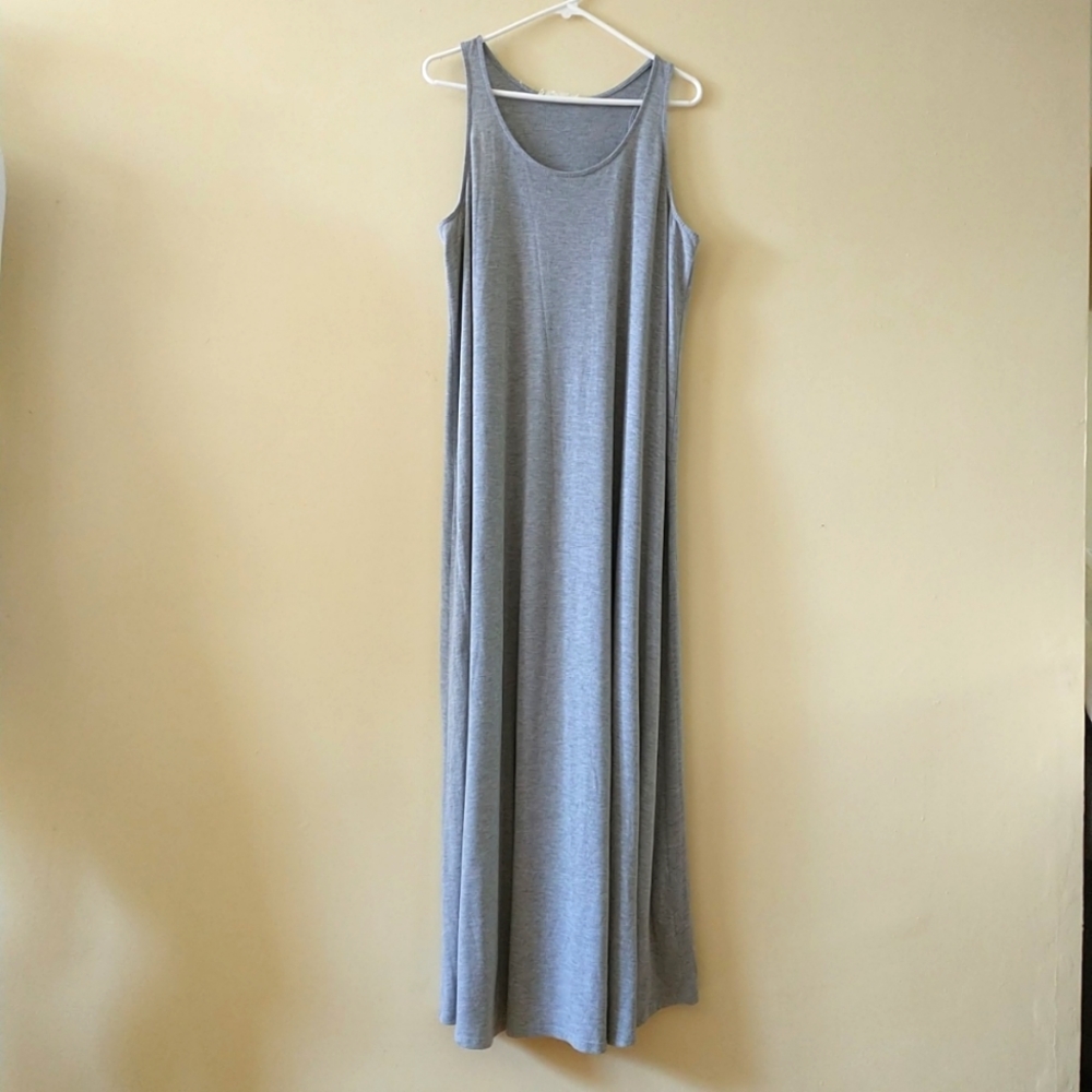 Hatch long body tank top dress M/L? gray maternity maxi stretch comfortable